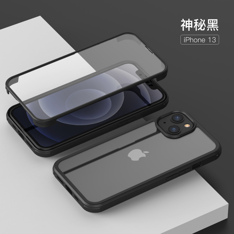 苹果16透明玻璃手机壳iphone新款手机15夏天14高级感pro防摔x