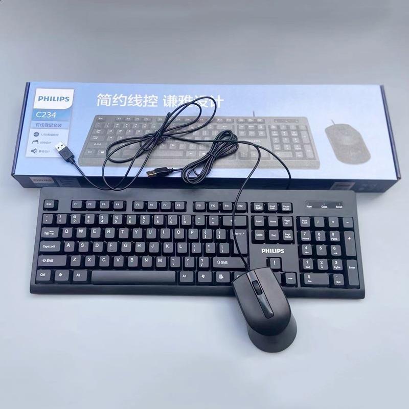 SPK6234 Wired Keyboard USB Home Office Desktop Laptop Keyboard