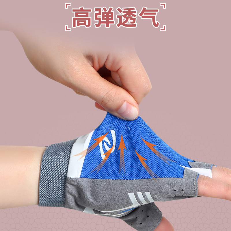 Fitness gloves for women and men, yoga spinning bikes, anti slip, semi finger breathable, wear-resistant equipment, dumbbell training gloves