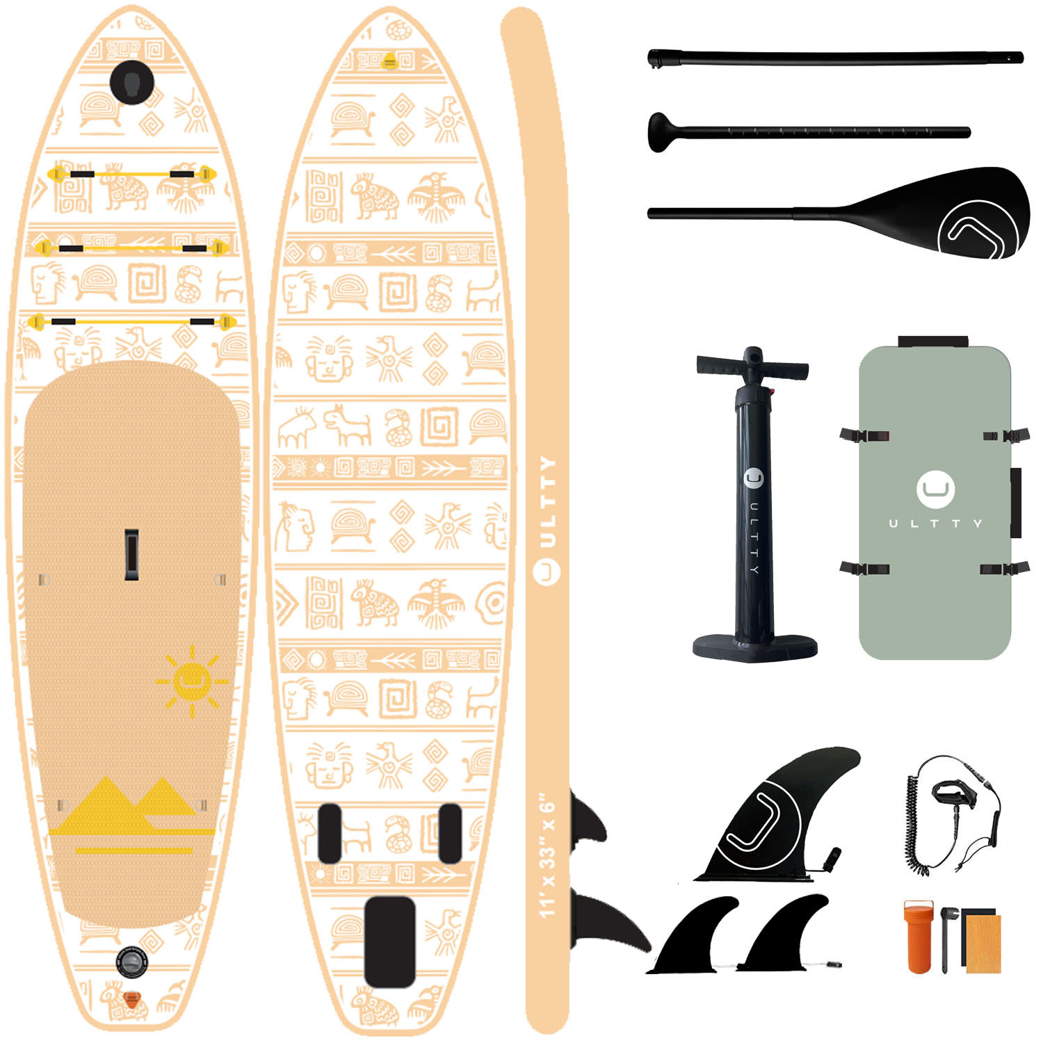 ULTRATY Cross border Sup Paddleboard Inflatable Stand Upright Paddle Board Adult Water Yoga Support Board Surfboard