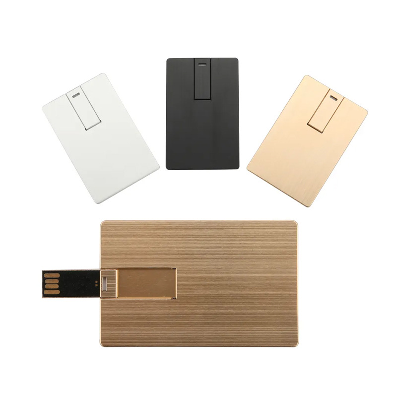 Metal credit card USB drive customized gift full-color printing metal memory stick USB drive 1GB 2GB 4GB