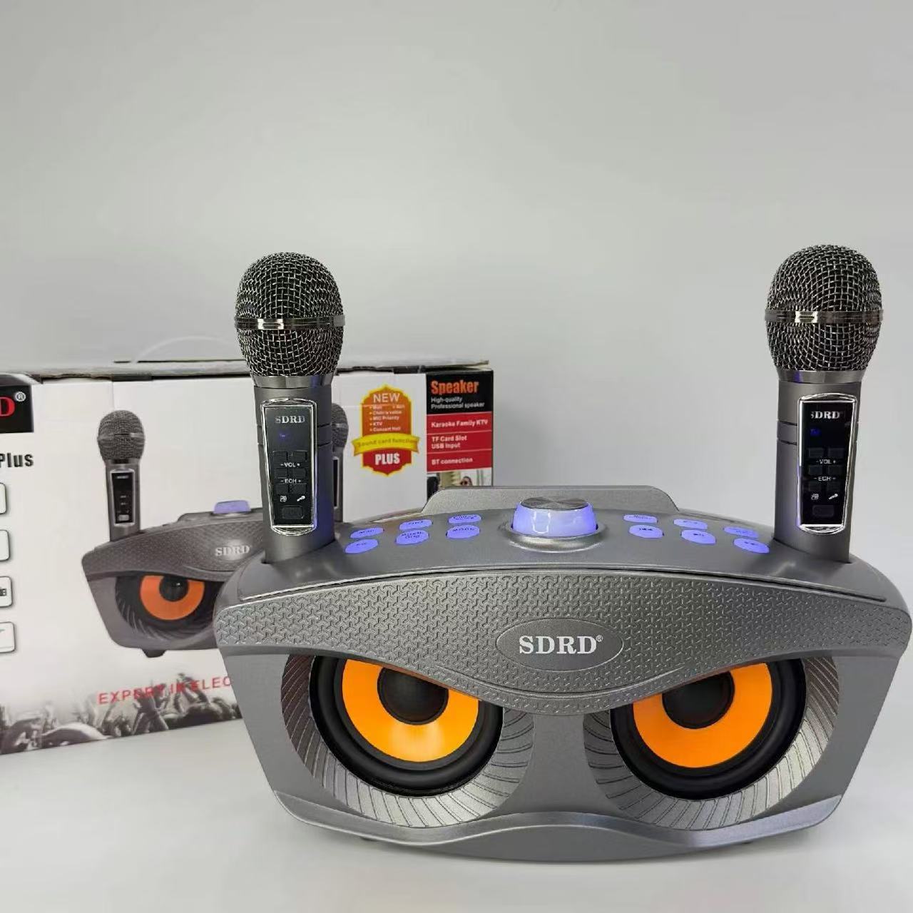 Беспроводная караоке-система SDRD SD306PLUS с двумя микрофонами