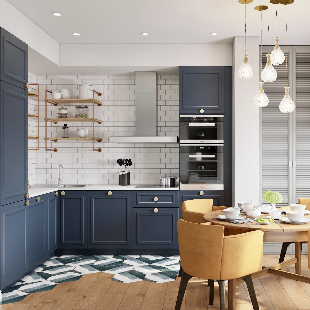 Cabinet, kitchen, living room, open glass door, quartz stone rock board, multi-layer solid wood, whole house customization, solid wood customization
