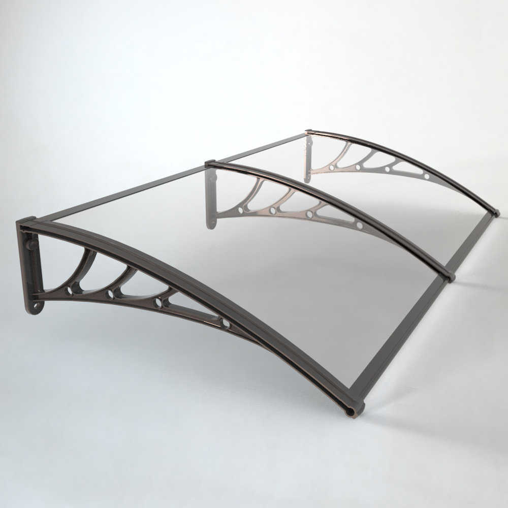 Reluker Outdoor Rain Flans Fusts Mabring Andurance Board Shade Window Gate Крыша внутреннего двора не звучит звуковой дождь без дождя и дворников