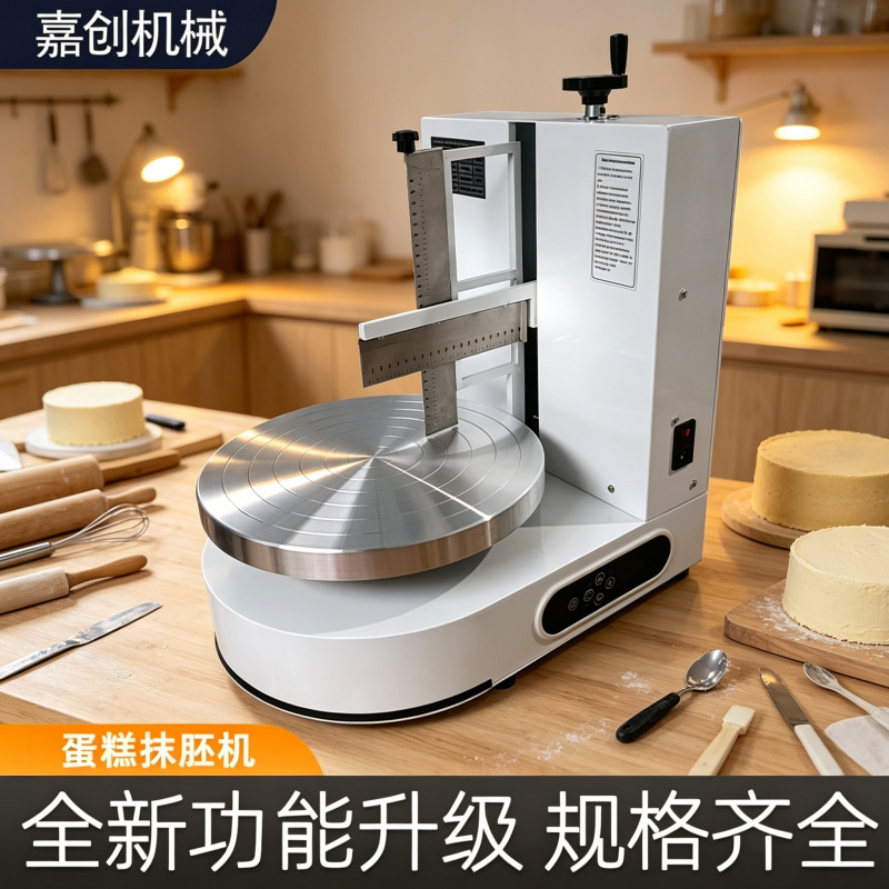 Birthday cake spreading machine, cream food machine, baking equipment, household small automatic cake spreading machine