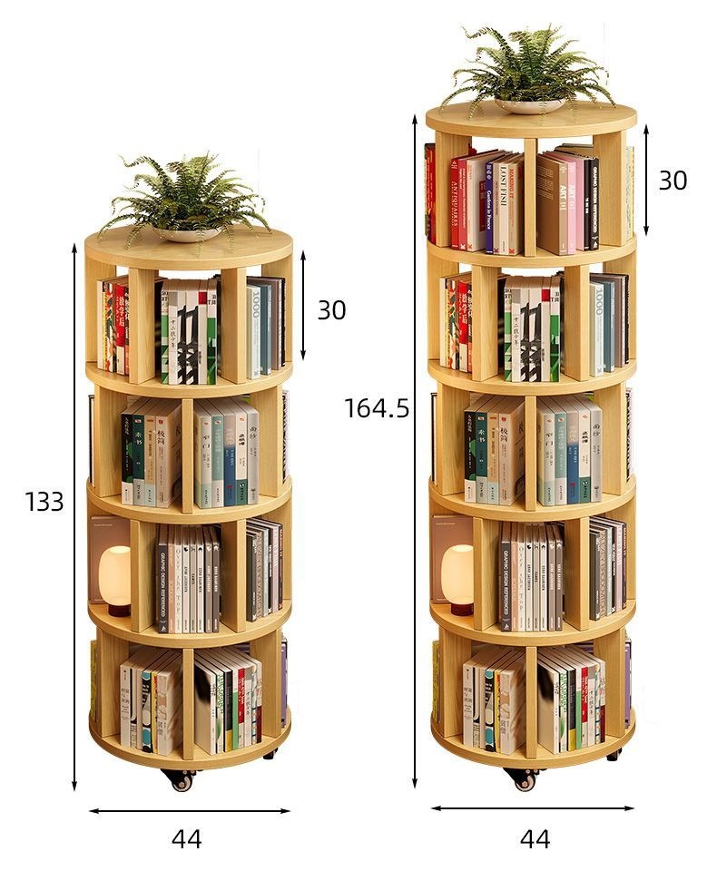 360 degree rotating bookshelf, bookshelf, space saving, children's floor standing picture book rack, simple home use, student easy storage rack