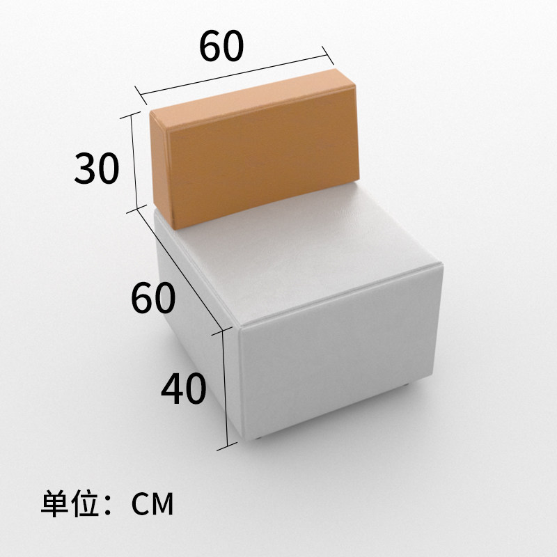 办公室接待洽谈培训机构会客等候区转角创意沙发茶几组合纳帕皮木