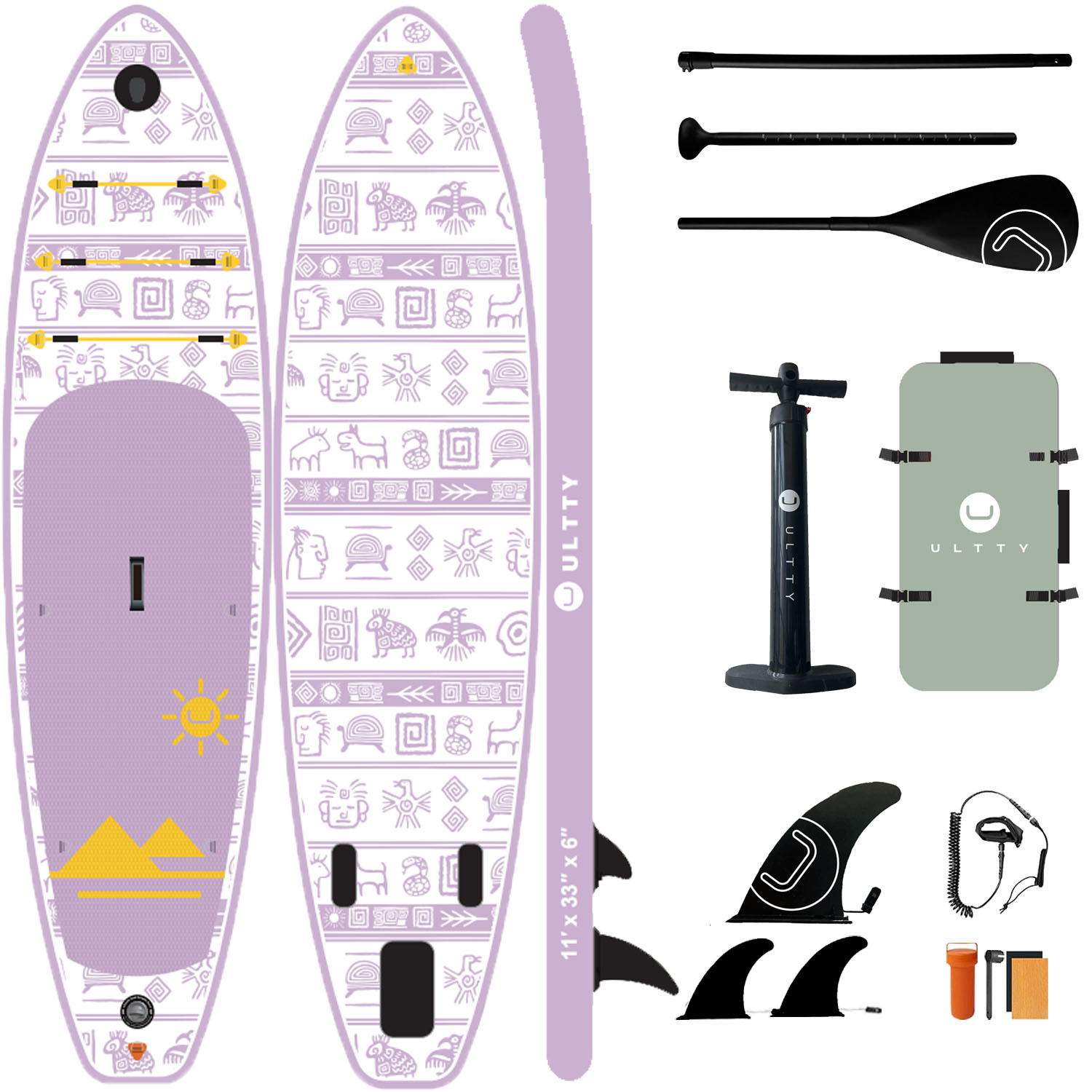 ULTRATY Cross border Sup Paddleboard Inflatable Stand Upright Paddle Board Adult Water Yoga Support Board Surfboard