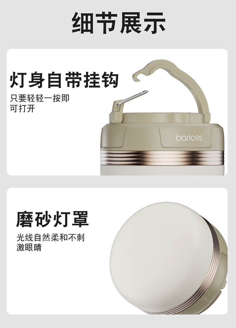 Camping lamp with long battery life, Amazon cross-border e-commerce, super bright mini tent, outdoor camping lamp, charging lighting lamp