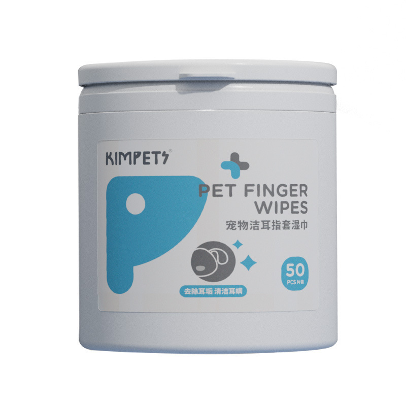 Kimpets Очистка питомцев -Уборка пальца влажный шарф кошачий собака дезодорирование чистки дыхания по уходу за больными расходными материалами