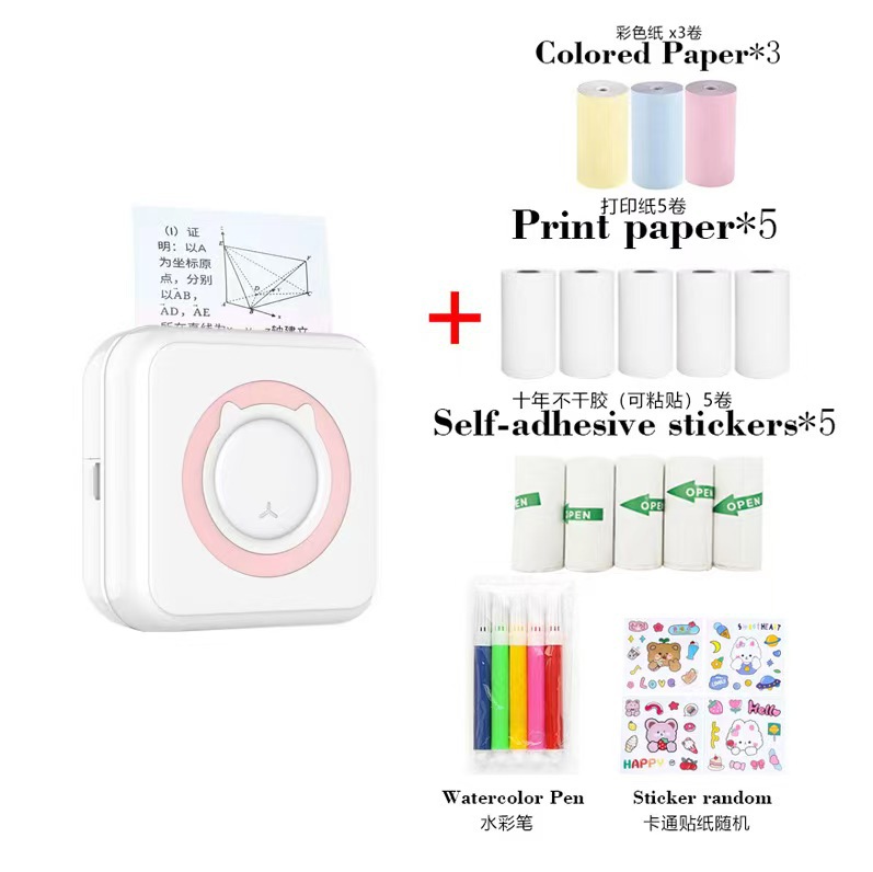 Wrong Question Printer Ultra Clear Mini Student Portable Intelligent Wrong Question Sorting Tool Ink free Thermal Wrong Question Machine