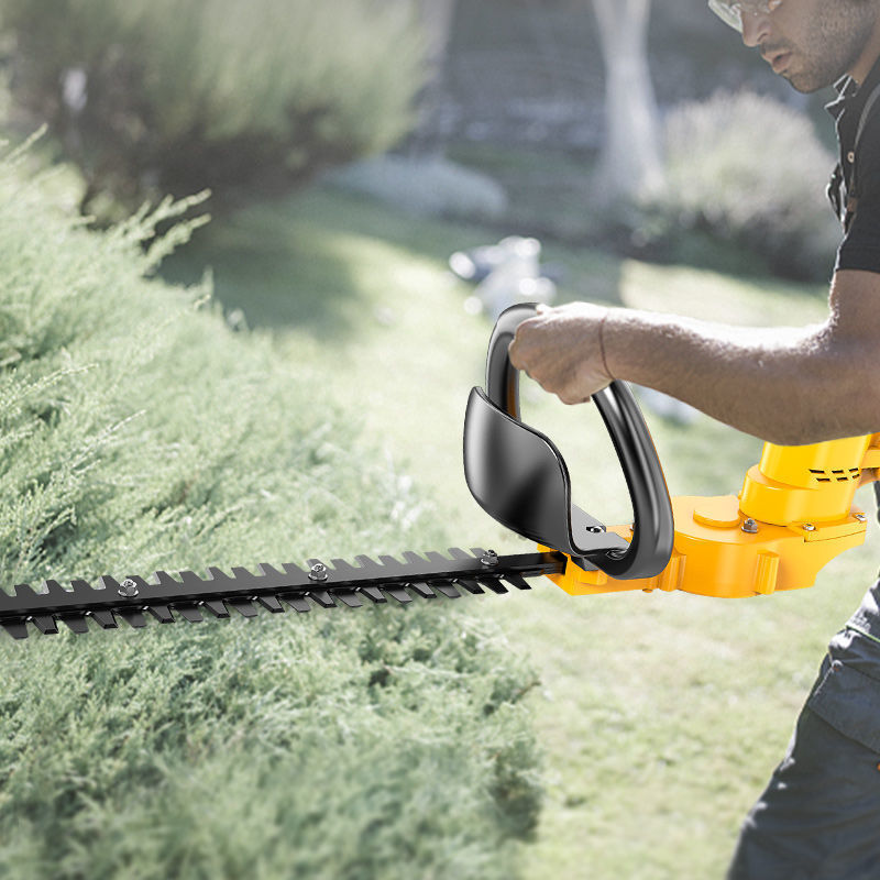 Wholesale rechargeable lithium electric hedge trimmer, garden greening tea cutting machine, tea leaves, shrubs, tree balls, pruning machine, hedge trimmer