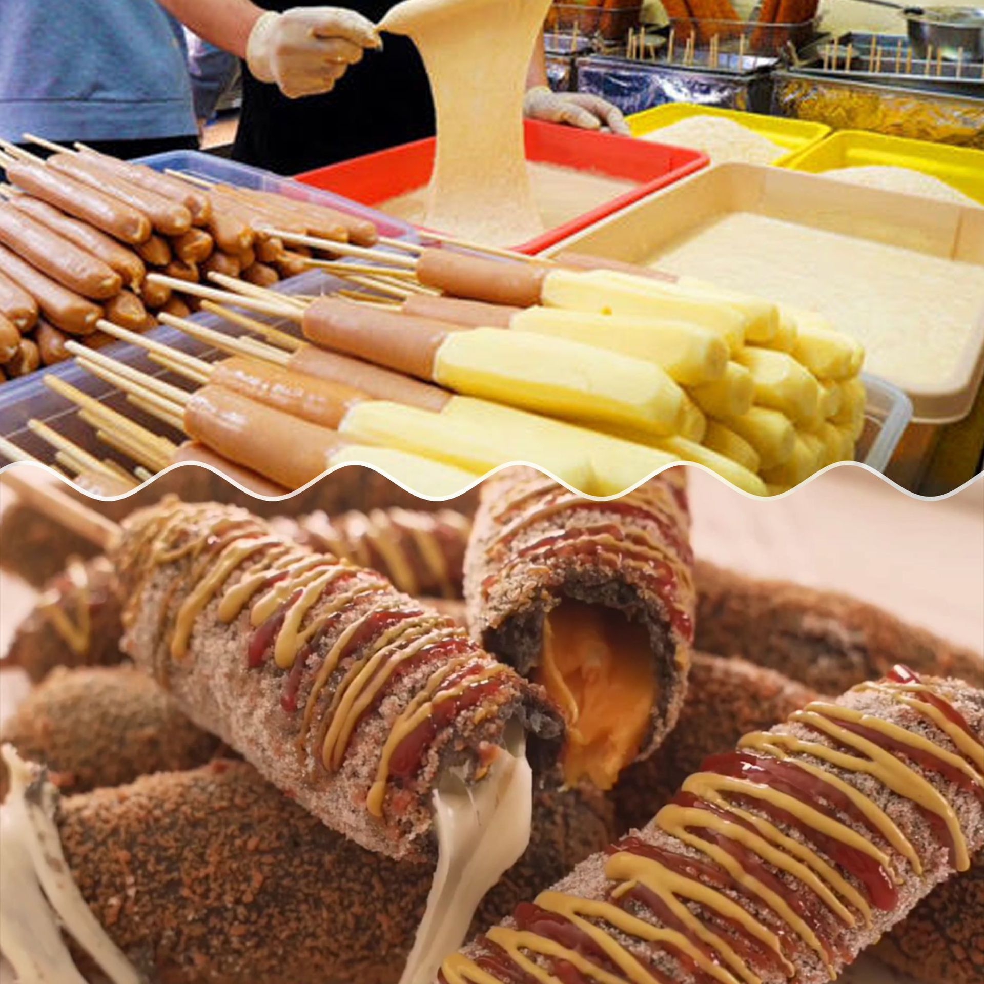 Commercial electric fryer, cheese hot dog stick machine, deep fried sausage machine, 12L deep fryer, desktop single cylinder food fryer