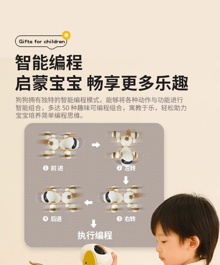 Intelligent remote control pet machine dog children's puzzle toy electronic machine cat little boy doll Year of the Horse gift