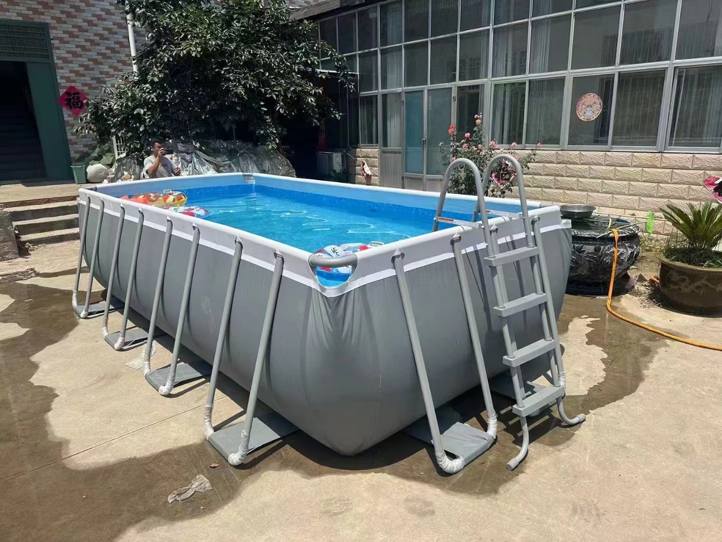 Intel Children's Swimming Pool Bestway Adult Stand Swimming Pool Large Fish Keeping Pet Baby Bathing Pool