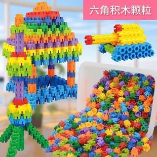 New large house building blocks DIY super thick puzzle children's toys for boys and girls playing house gifts 3D blocks