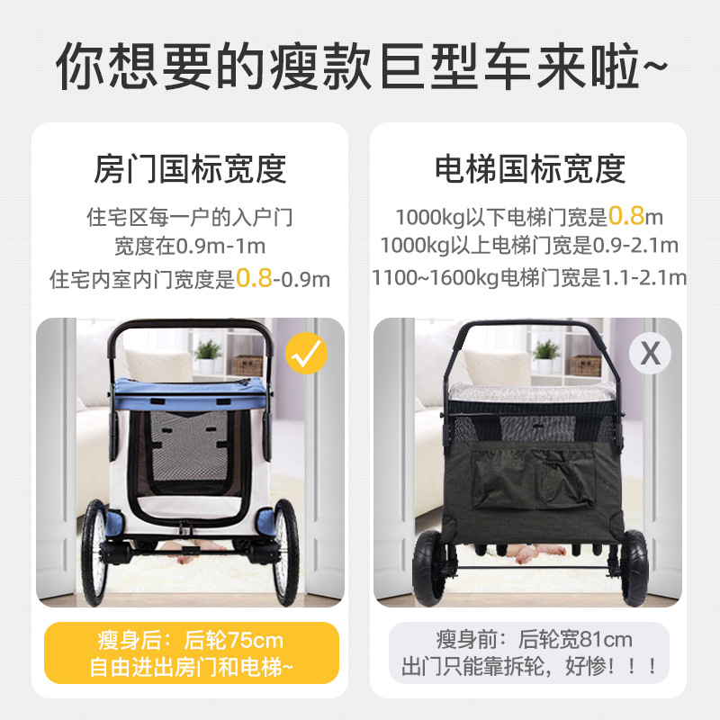 Bosimao Pet Cart Средние и крупные собаки, собаки, кошки, пожилые люди с ограниченными возможностями, прогулка на свежем воздухе, домашние животные для собак