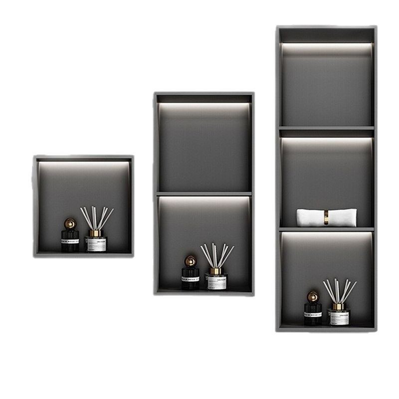 Ниша из нержавеющей стали для ванной комнаты, гостиной, телевизора, водонепроницаемая и влагостойкая, встроенный шкаф для хранения, готовая полка