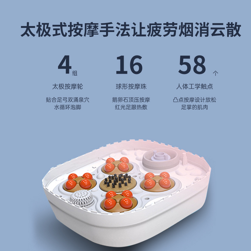 Массажная ванночка для ног JIAHANG JH-ZY02 с подогревом