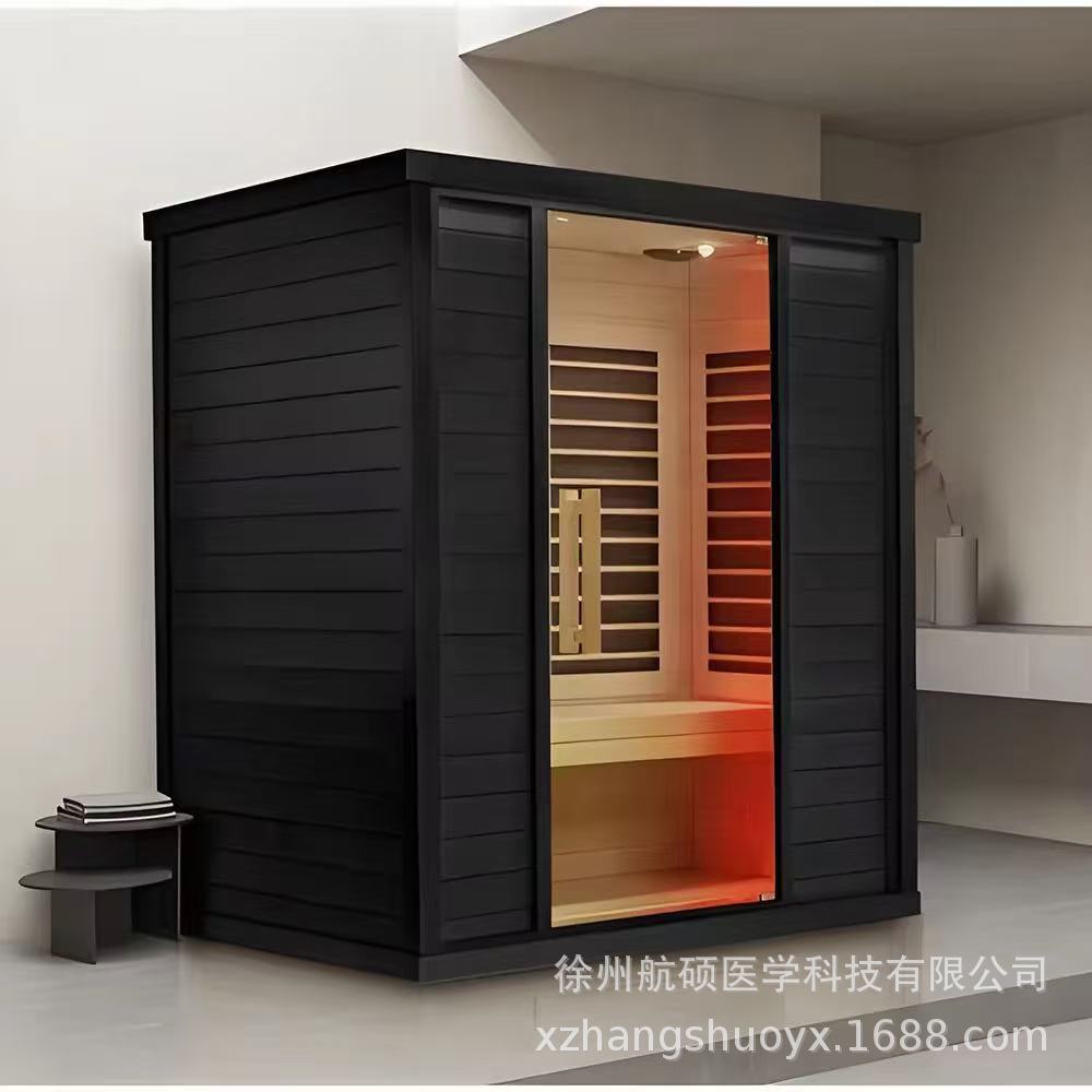 Home use far-infrared holographic energy health cabin, mobile light wave spectrum, sweat steaming room, sauna, sweat steaming box