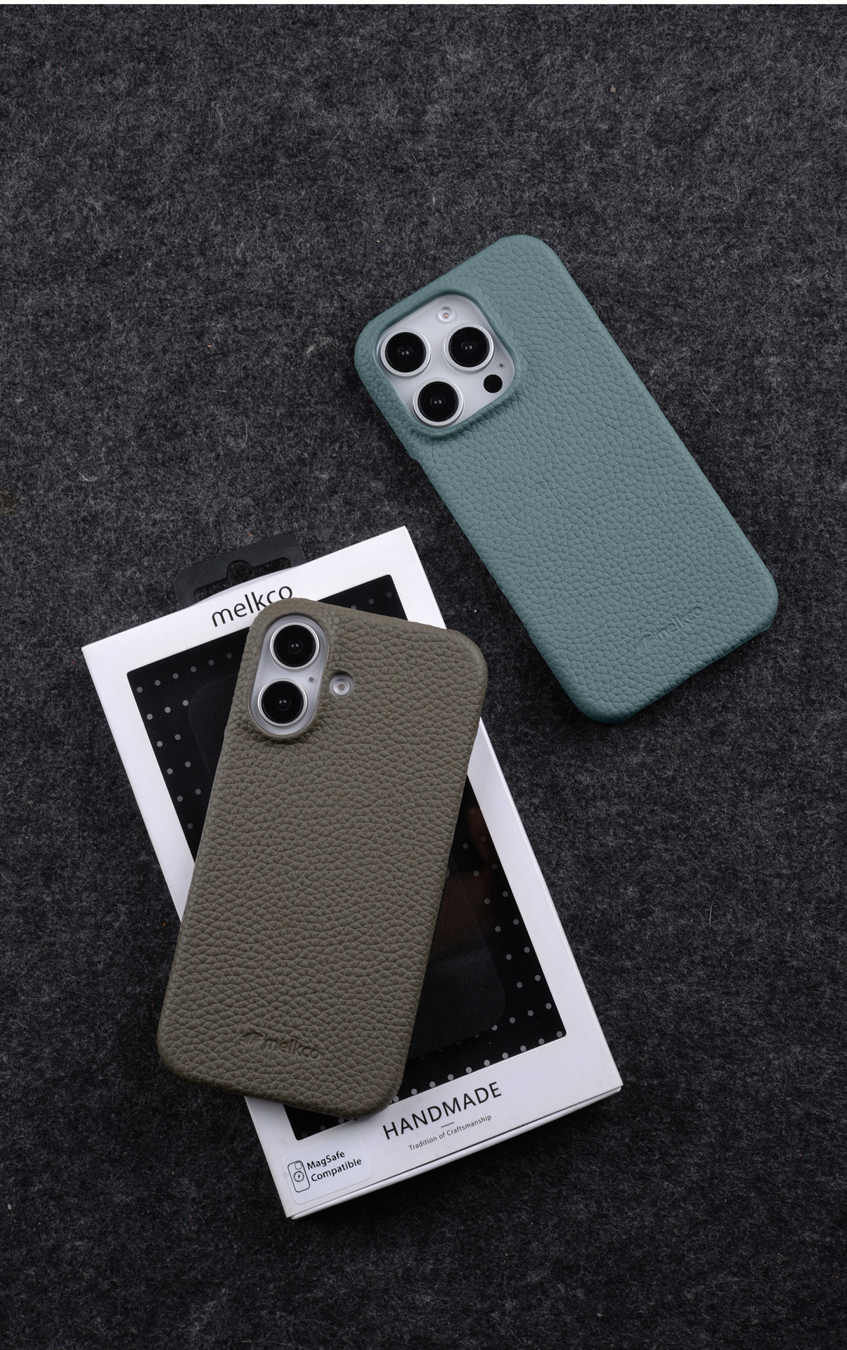 Melkco is suitable for Apple 17 Promax phone case leather 16 Pro magnetic support MagSafe17 protective case