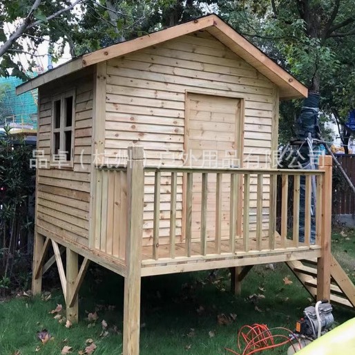 Customized wooden house anti-corrosion wooden cabin solid wood cabin courtyard kindergarten outdoor homestay house decoration for children