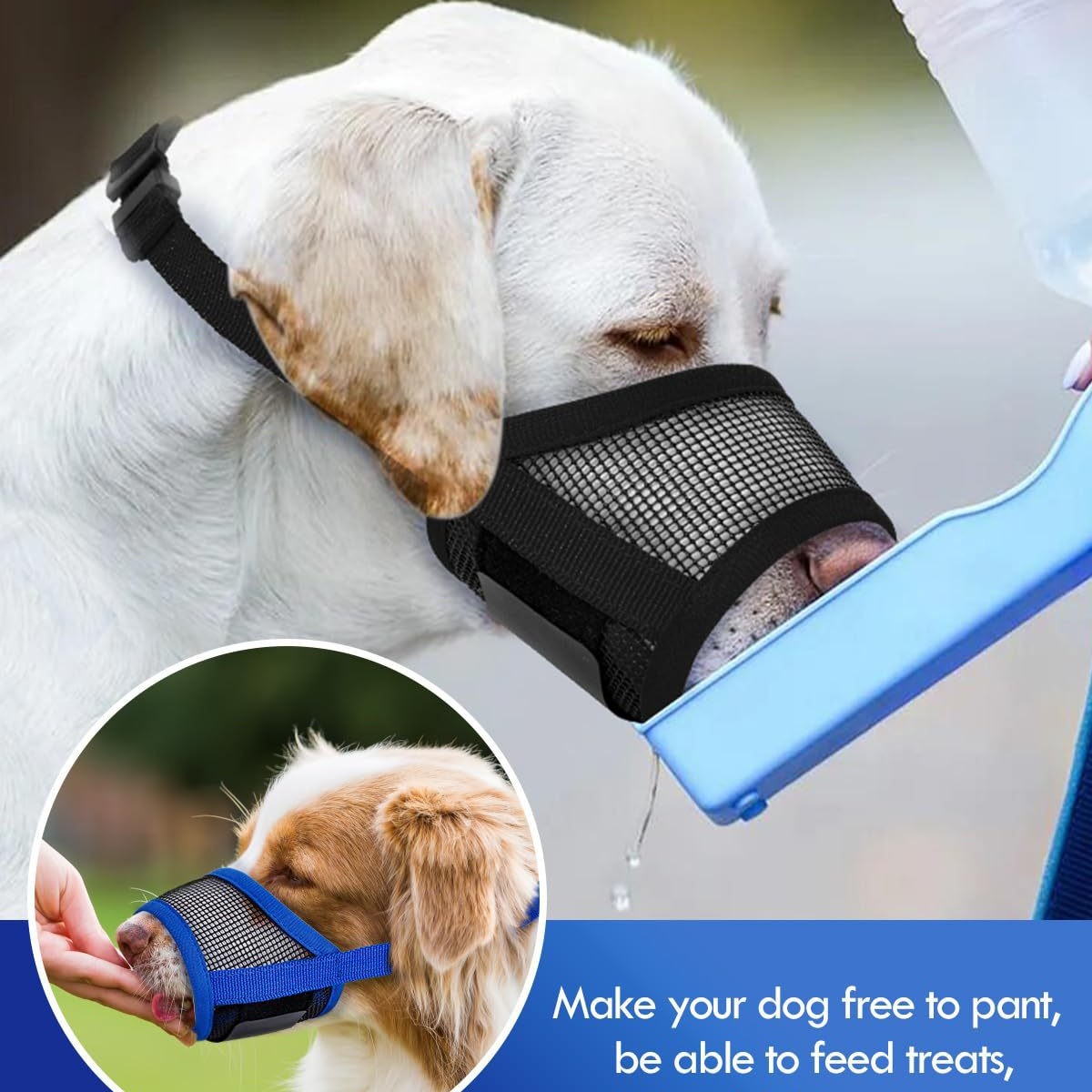 Pet Dog Dog Root Cover Mask Anti -Random Eath Covere Roth Anti -Bite Heathable Grid Ant -Licking Roth Rounde Small