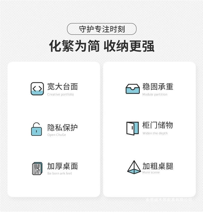 办公桌办公室桌椅组合简约现代经理总裁单人桌电脑桌大班台老板桌