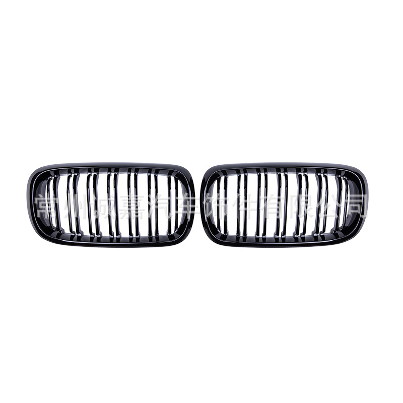Подходит для BMW F15F16 14-17 Liang Black China Network X5X6 F15 F16 Двойная ярко-черная решетка в средней сети