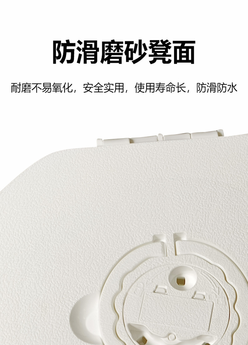 Portable 10th generation folding toilet, car mounted camping emergency toilet, garbage bin, adjustable stool, wholesale