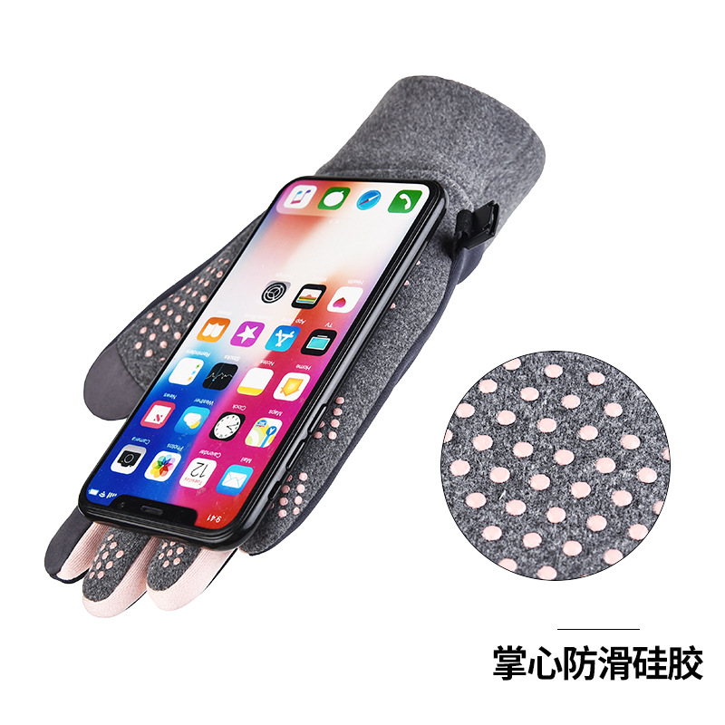 跨境秋冬保暖手套骑车男女保暖加绒加厚骑行开车防滑触屏防水批发