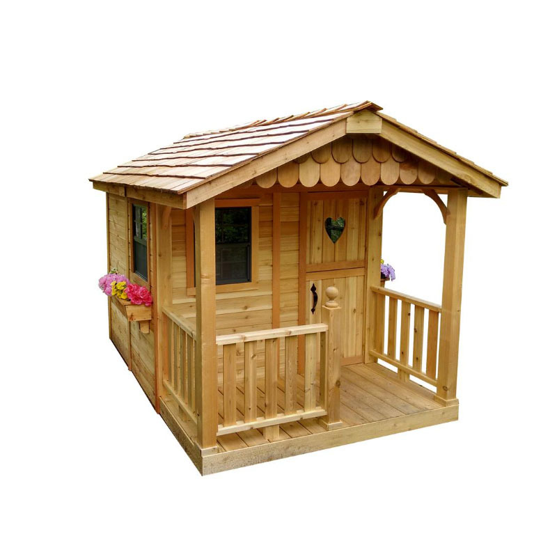 Factory direct sales wooden house, children's outdoor game house, small wooden house, tree house, rain and sun protection, amusement park, children's game room