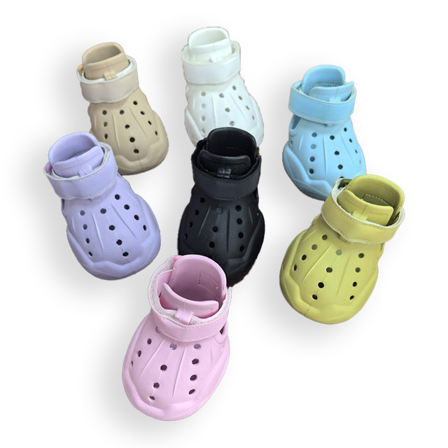 Новые летние сандалии для собак, обувь Crocs для собак, дышащая обувь из Евы для щенков, хит продаж, фабричная обувь для собак