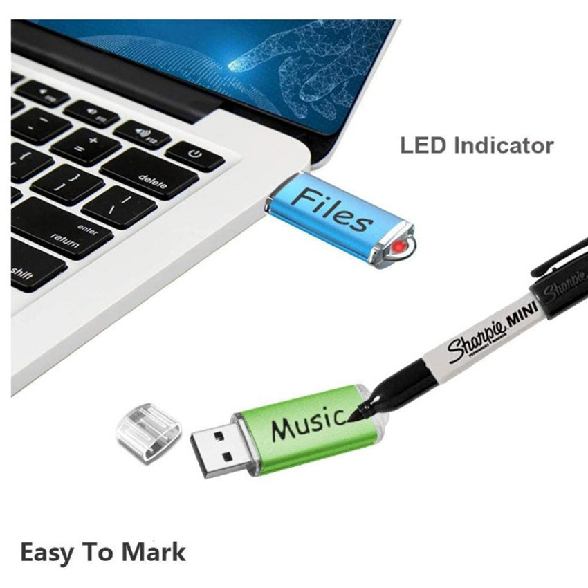 USB 64G flash drive, memory stick, thumb drive, USB 2.0, cross-border foreign trade 2T, high-speed bright color USB flash drive