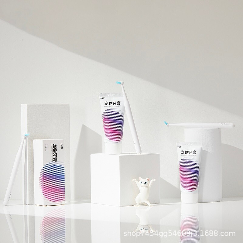 Зубная паста PETKIT Xiaopei, зубная щетка для собак и кошек, чистка зубов, уменьшение неприятного запаха изо рта, зубная паста для домашних животных, средства для чистки зубов, съедобные