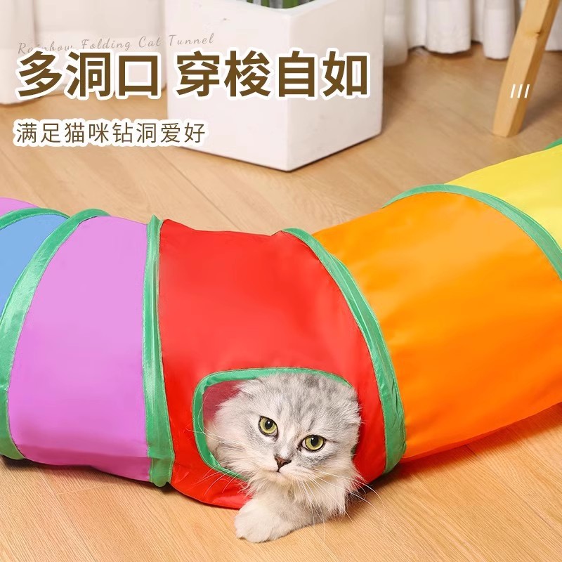 Игрушка, туннель, лабиринт, избавление от скуки, котенок, кот, домашний питомец