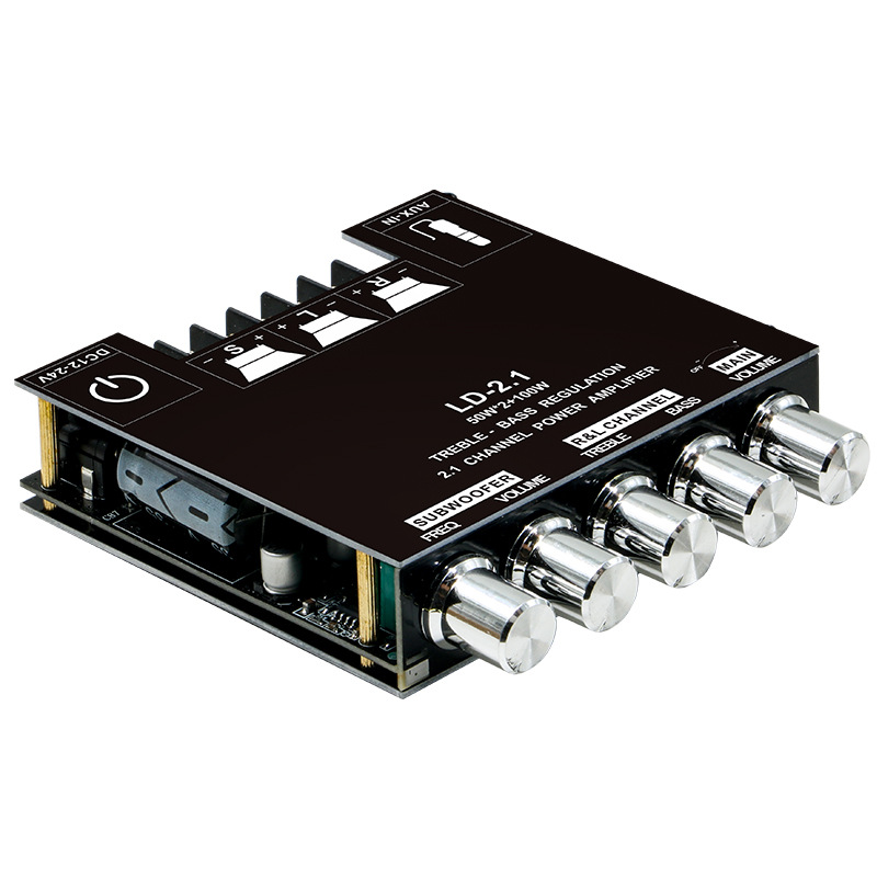 Усилитель мощности Bluetooth 2.1 Hi-Fi LDZS LD-2.1 с сабвуфером