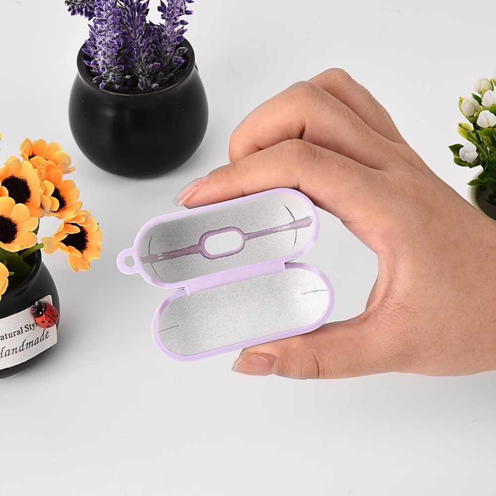 Solid color liquid silicone suitable for AirPods 4th generation protective case, 2nd generation 3rd generation Pro3 Apple Bluetooth earphone soft shell