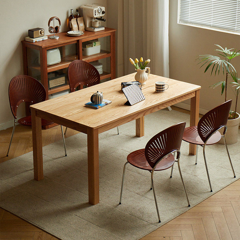 Dining chairs, solid wood coffee chairs, vintage backrests, dining tables, chairs, simple kitchens for home use, dining negotiations, leisure, shell chairs