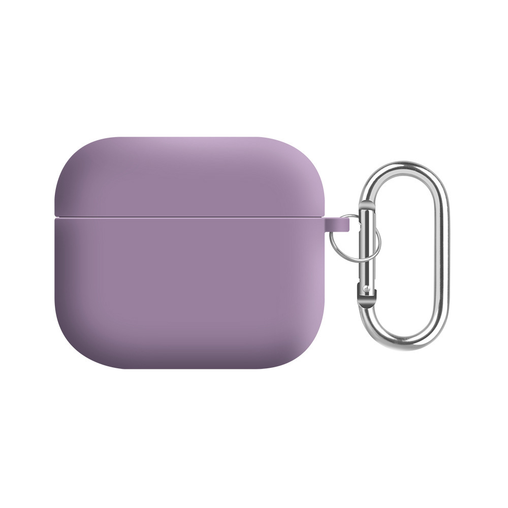 Solid color liquid silicone suitable for AirPods 4th generation protective case, 2nd generation 3rd generation Pro3 Apple Bluetooth earphone soft shell