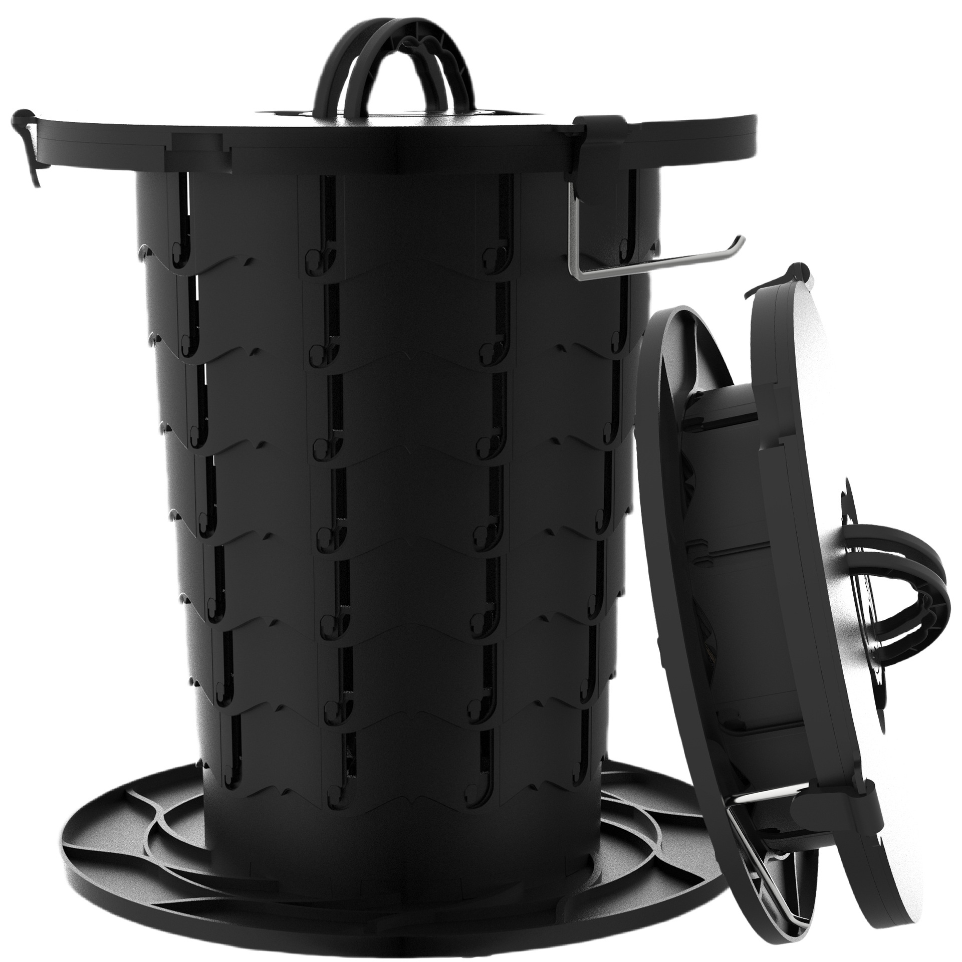 Portable 10th generation folding toilet, car mounted camping emergency toilet, garbage bin, adjustable stool, wholesale