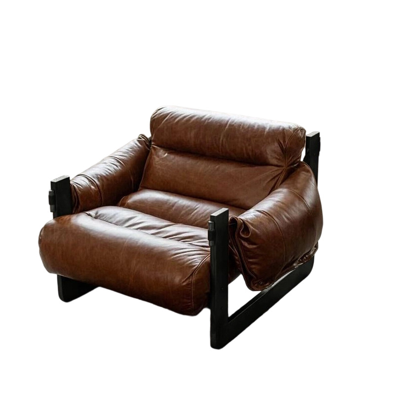 Кресло-реклайнер Talia Furniture в винтажном стиле из кожи