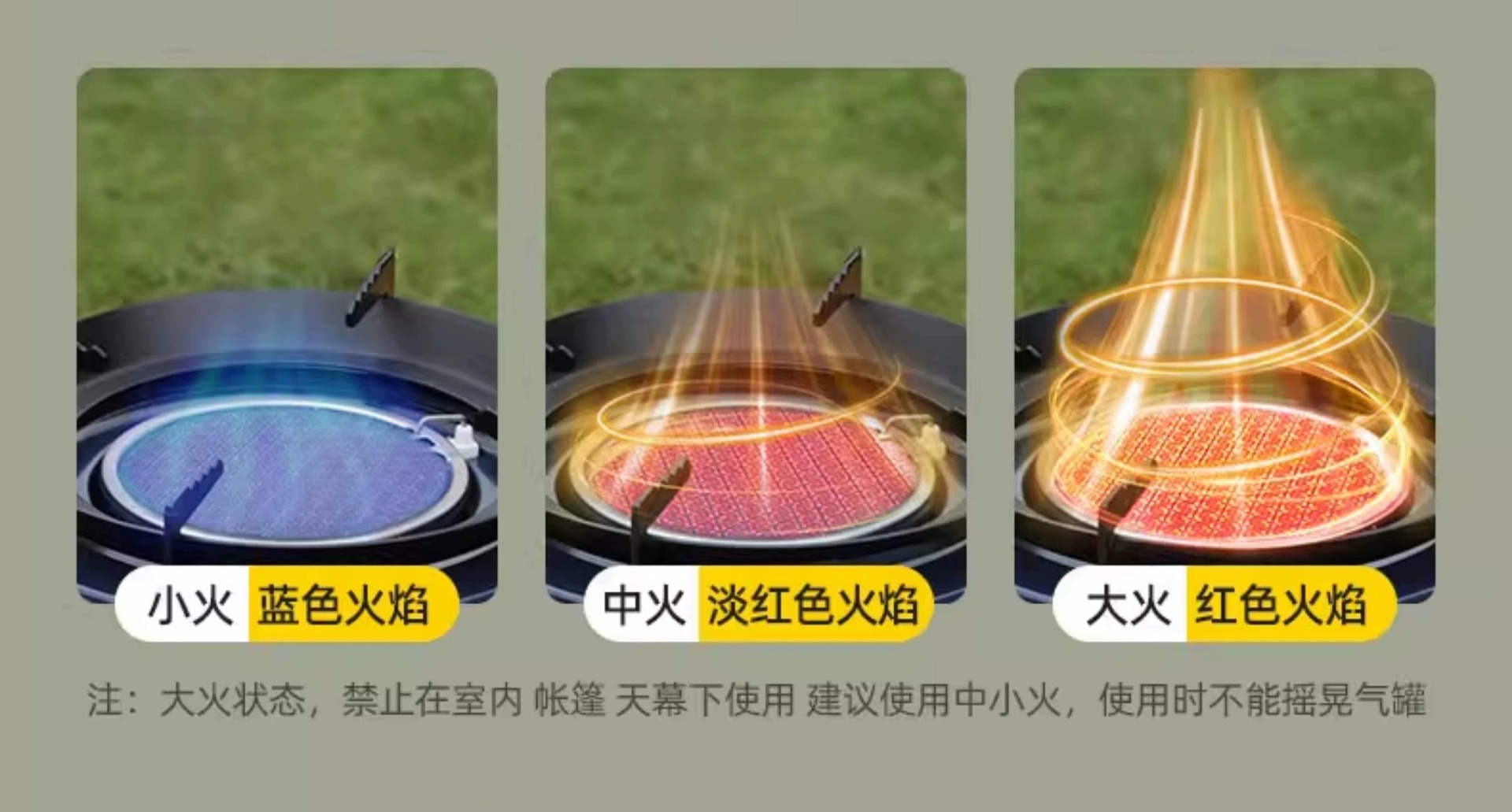 Card stove, outdoor portable tea stove, camping and picnicking equipment, complete set of gas stove, stove, detachable new model