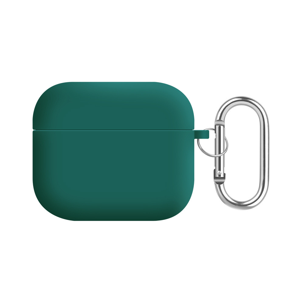 Solid color liquid silicone suitable for AirPods 4th generation protective case, 2nd generation 3rd generation Pro3 Apple Bluetooth earphone soft shell