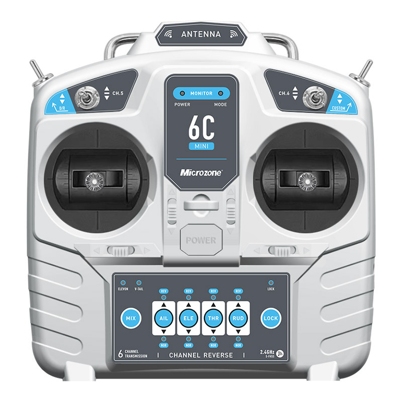 MC6C Mini Remote Control 2.4G6 Channel Receiver Fixed Wing Four Axis Vehicle and Vessel Model MC Mike Factory Sales Center