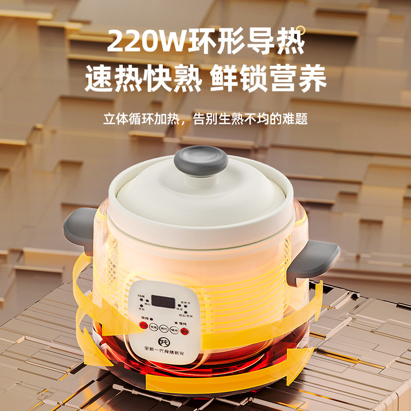 Мультифункциональный электрический炖锅 Xinchuyi TF-02218B с керамической чашей