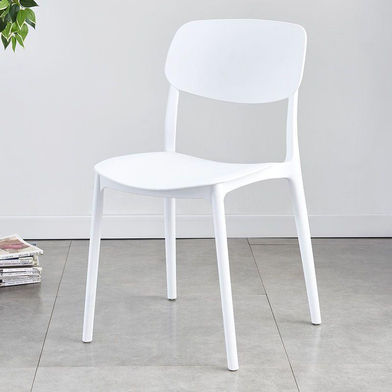 Light luxury backrest dining chair feels comfortable for home use, thick and comfortable for prolonged sitting, plastic stool, Nordic internet celebrity business dining table and chair