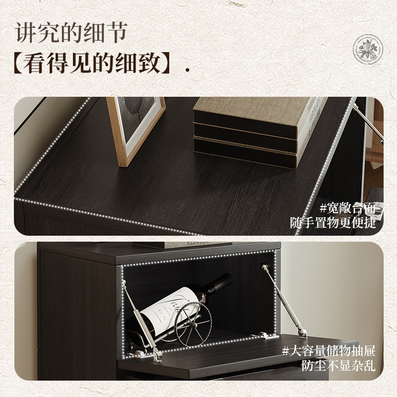 Carefully selected antique style vintage Carmen cabinet, home TV cabinet, floor standing 8-bucket cabinet, storage cabinet, bedside table multifunctional group