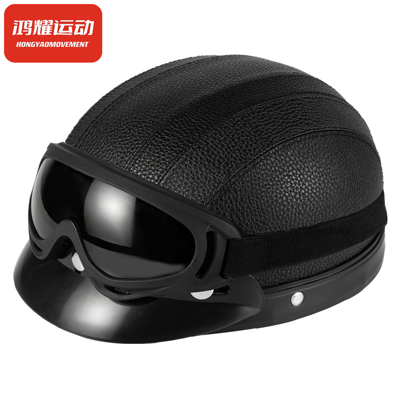 Half Helmet Summer Retro Lightweight Cycling Scoop Helmet Prince Bicycle Four Seasons Half Helmet Grey Breathable Men's and Women's Cycling Helmets