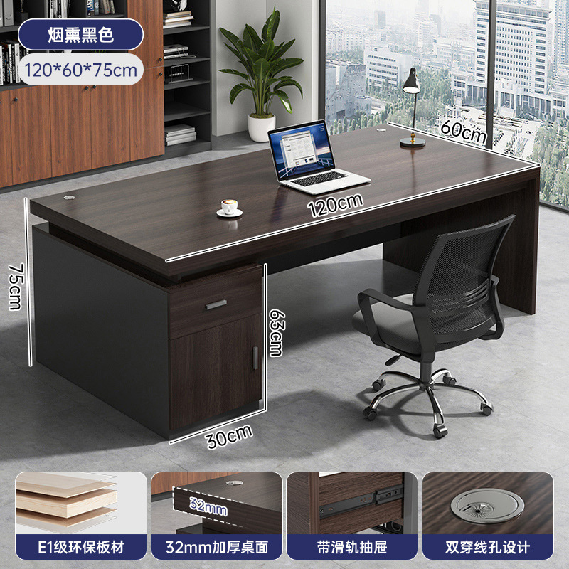 Office desk, desktop, home, simple computer, desk and chair combination, office, single person, simple writing desk, large desk, desk